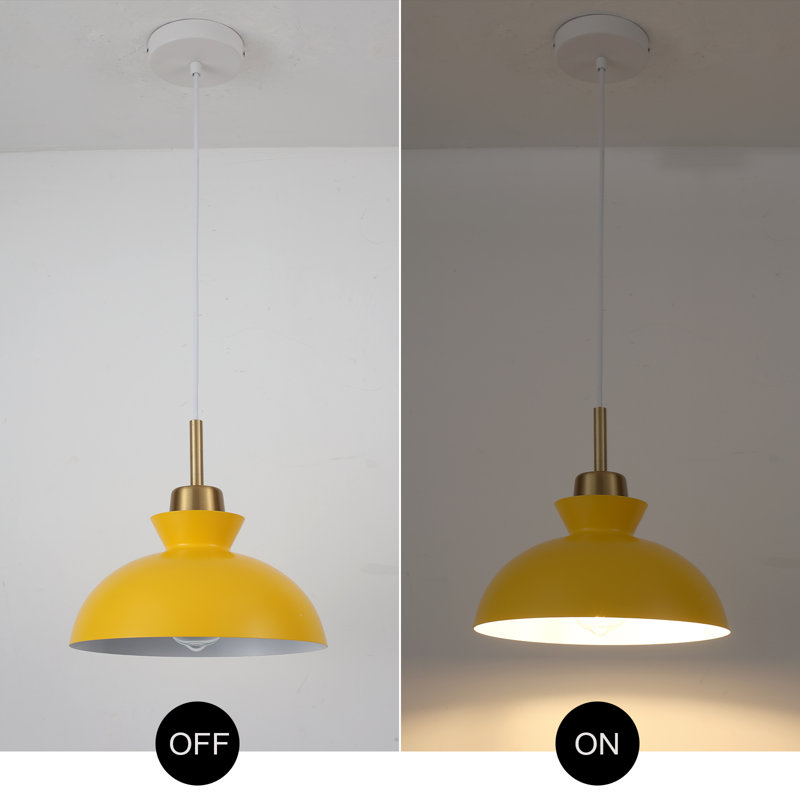 Wrought Studio™ Gibran 1 - Light Single Pendant & Reviews | Wayfair